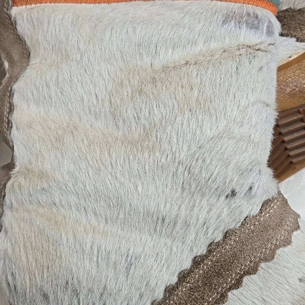 TECHNICA Vintage Real Fur Suede And Fabric Lined Striped Boots